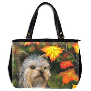 Office Handbag Purse from art painting Dog 78 Yorkshire Terrier  