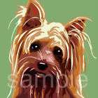 WOW MODERN POP ART Yorkshire Terrier PUPPY DOG ARTWORK