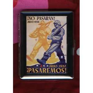  No Pasaran WW2 Vintage Spanish Civil War ID CIGARETTE CASE 