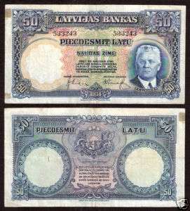 LATVIA 50 latu 1934  