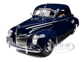 1939 FORD TUDOR DELUXE BLUE 1/18 DIECAST MODEL CAR  