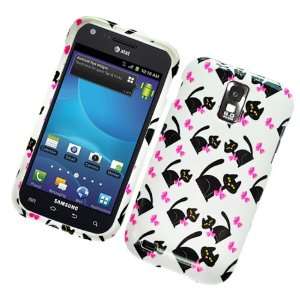  Samsung T989 Galaxy S II Glossy Image Case CAT Bow TIE 