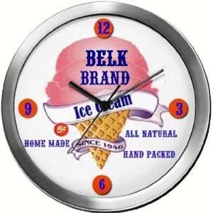  BELK 14 Inch Ice Cream Metal Clock Quartz Movement 