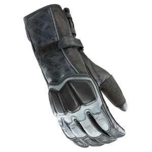   Leather Motorcycle Gloves Gunmetal/Black Small S 1056 8602 Automotive