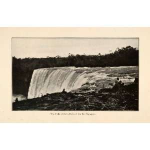  1919 Halftone Print Salto Belo Falls Rio Papagayo River 