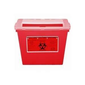  2 Gallon Disposable Sharps Container   Red Health 