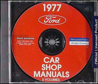 1977 Lincoln Repair Shop Manual CD 77 Continental and Mark V Service 