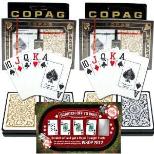   of Copag Playing Cards blk/gld +2012 WSOP entry