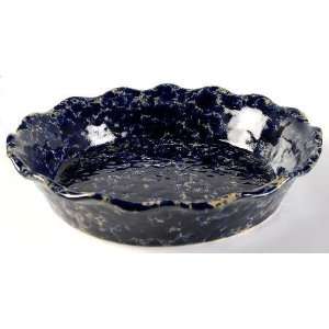  Bennington Potters Agate Blue Pie/Baking Plate, Fine China 