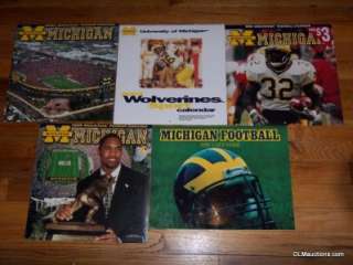   University Of Michigan Calendars 1991 1999 2000 2001 2002   