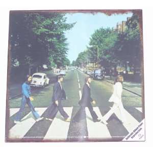  The Beatles Abbey Road Album Cover Distressed Retro 