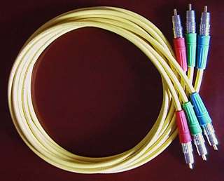 Canare LV 61S Component Video Cable Set (yellow jacket)