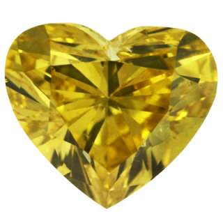 51 ctw CANARY YELLOW HEART SHAPE REAL LOOSE DIAMOND  
