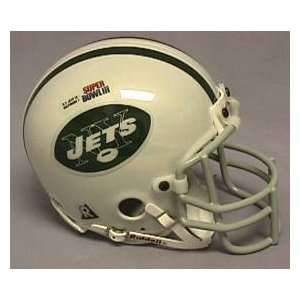   Jets NFL Chrome Mini Football Helmet 