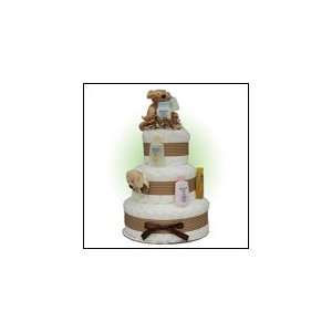  Lil Tan Sparky 3 Tier Diaper Cake Baby