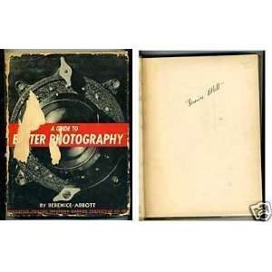  Berenice Abbott Bette Photography Signed Autograph Book 