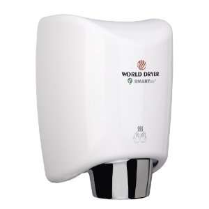 World Dryer SMARTdri K48 974 Aluminum White Hand Dryer   220 240V 