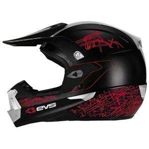  EVS TakT 985 Helmet   X Small/Black/Red/Matte White 