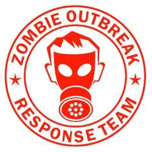 Zombie Outbreak Response Team IKON GAS MASK Design   5 RED   Vinyl 