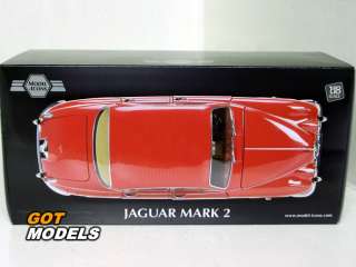 JAGUAR MK2 3.8 1962  1/18 MODEL ICONS CARMEN RED 201001  