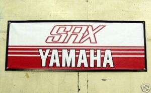 Vintage Yamaha SRX Red Snowmobile Banner  
