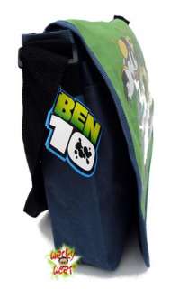 BEN 10 Official Cartoon Network Messenger Bag School A4 Many Pockets 
