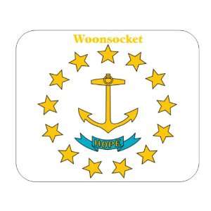  US State Flag   Woonsocket, Rhode Island (RI) Mouse Pad 