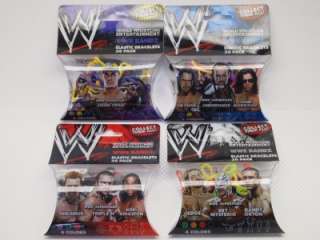 WWE Superstars Silly Band Combo Pack SET 4 Piece Lot Wristbands  