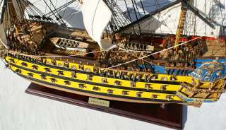   ROYAL 32 French wood model ship tall sailing wooden boat  