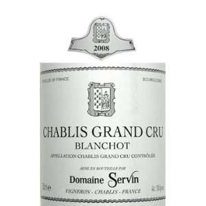  2008 Servin Chablis Blanchot Grand Cru 750ml Grocery 