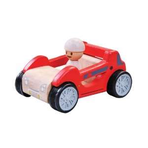  EverEarth Pull Back Wooden Race CAr Toys & Games