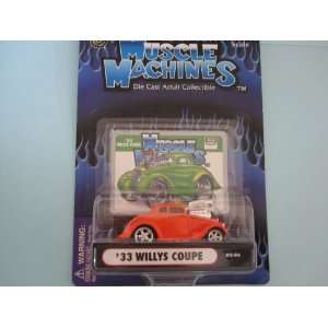   33 Willys Coupe with Head Scoop By Muscle Machines Toys & Games