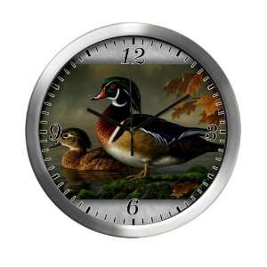  Modern Wall Clock Wood Ducks 