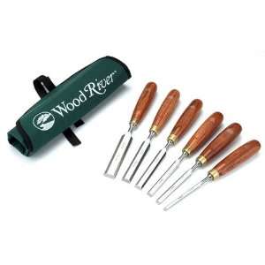  WoodRiver 6 Piece Chisel Set with Tool Roll