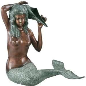  Mermaid of the Isle of Capri Bronze Scul Patio, Lawn 