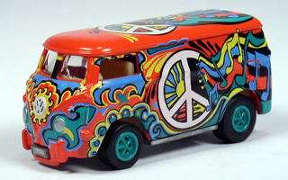 Johnny Lightning Collector Club 60s VW Hippie Bus Peace  