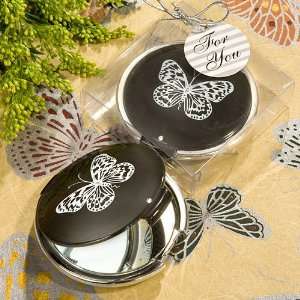   Favors Elegant Reflections Collection butterfly mirror compact favors