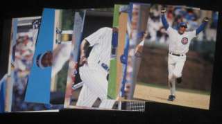 1998 Pinnacle Snapshots Chicago Cubs 18 Photo Set  