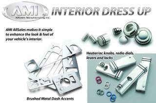 Instrument Panel Dash Cover Accent Brushed Stainless Self Adhesive 