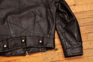 EARLY HORSEHIDE POLICEMANS JACKET HEAVY LEATHER  