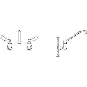  Delta Commercial 28C6144 28T Two Handle 8 Wall Mount Service Sink 