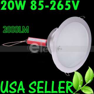 20W 2000LM High Power LED Ceiling Down Light Recessed Lamp 85 265v 