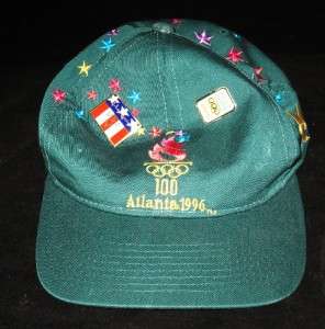1996 Atlanta Olympic Hat & Pins Champion, Xerox, Bausch  