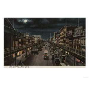  New York, NY   The Bowery Giclee Poster Print, 16x12