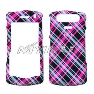  Blackberry 8110, 8120, 8130 (Pearl) Plaid Cross Hot Pink 