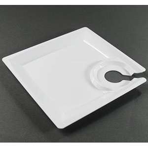  WNA Comet MSCTLW White 8 Milan Square Cocktail Plate with 