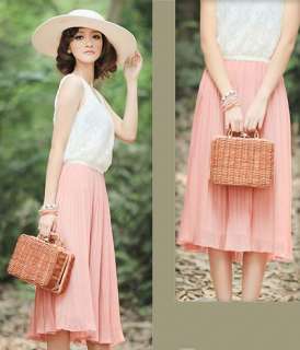 Luxury Lined Pleat Lace Pink Dress 2272  