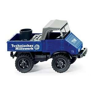  Wiking   087040   THW Unimog 411 (scale 187) Toys 