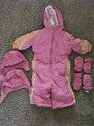 exc OLD NAVY Pink SNOWSUIT Bunting SNOW SUIT 6 12 mo Winter Coat Pants 