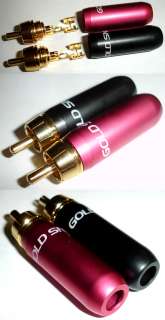 Giddel GDA7017 Red x20 + Pink x20 RCA Gold Plated  